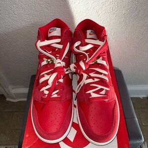 Nike Bold Red and White High-Tops